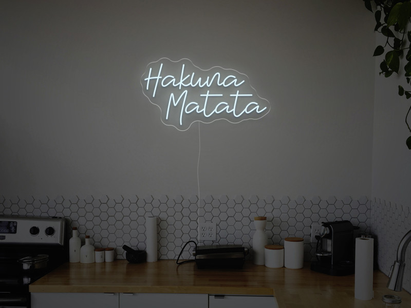Hakwna Matata - Signe lumineux au neon LED
